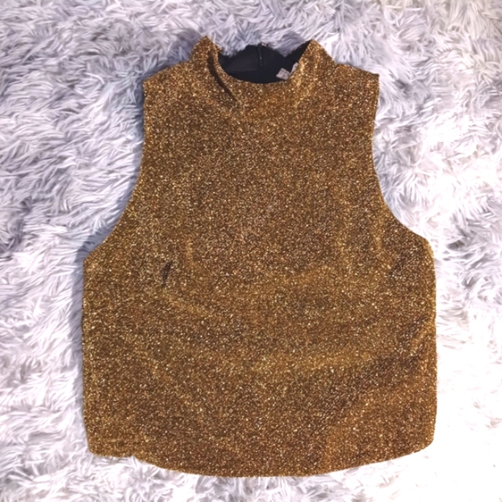 Rust shimmery Halter top - Picture 2 of 8